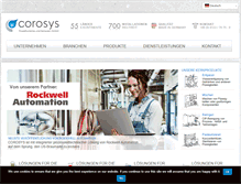 Tablet Screenshot of corosys.com